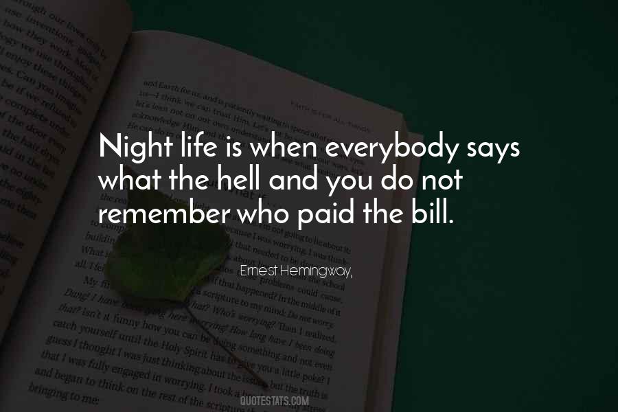 Sayings About Night Life #1584550