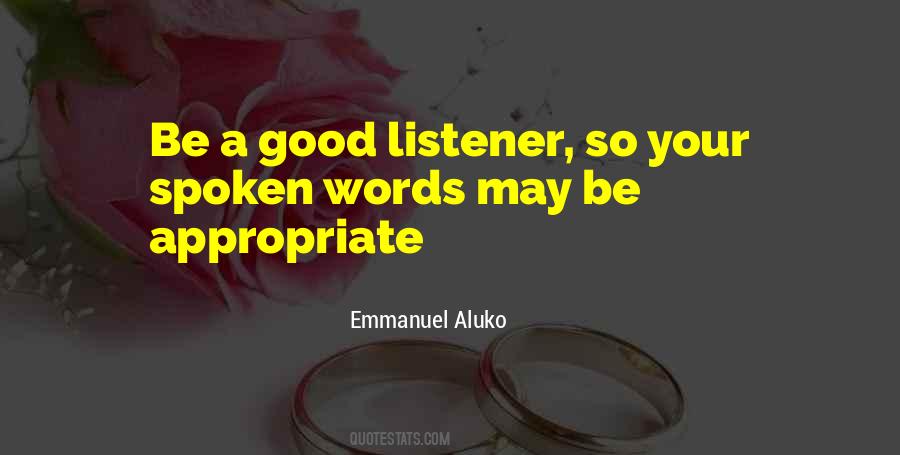 Sayings About Spoken Words #1035288