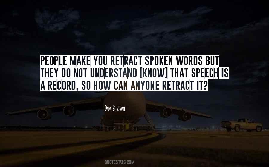 Sayings About Spoken Words #1198137