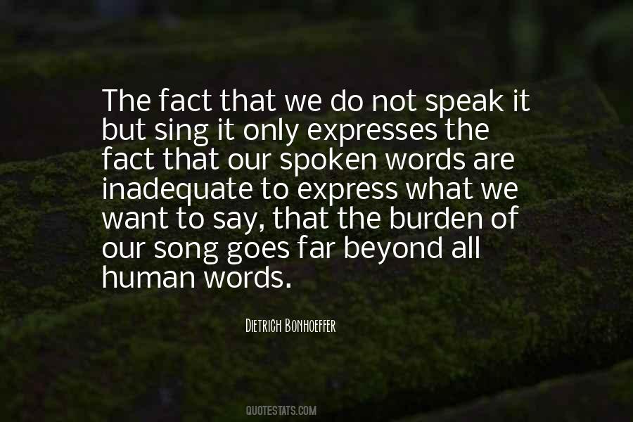Sayings About Spoken Words #1439161