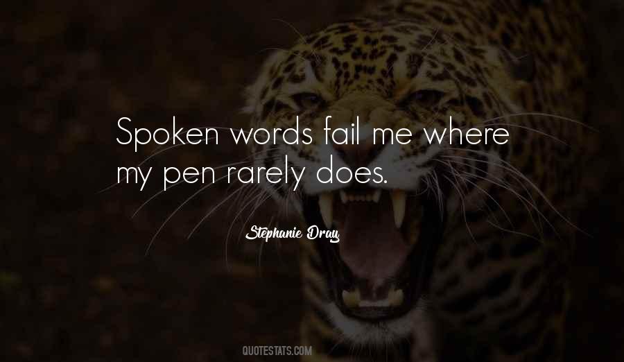 Sayings About Spoken Words #1792031