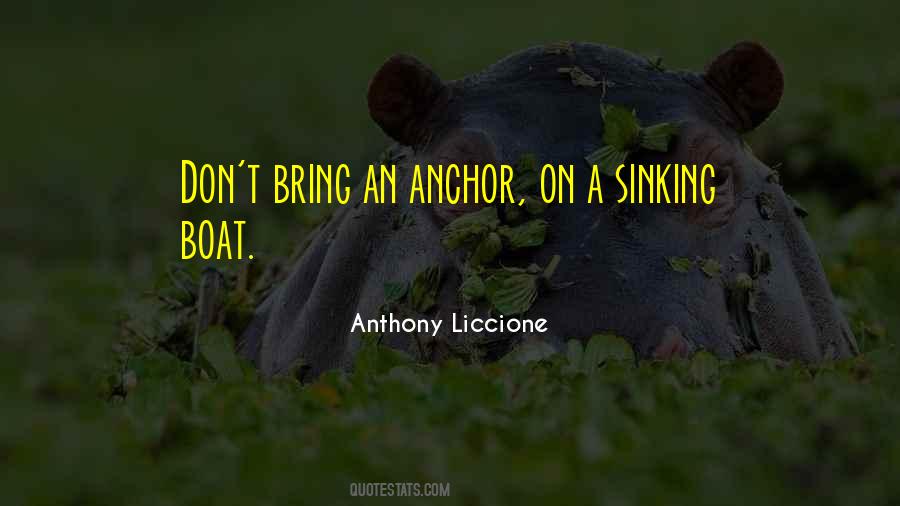 Sayings About An Anchor #189537