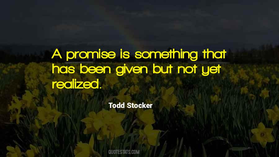 Sayings About A Promise #1315107