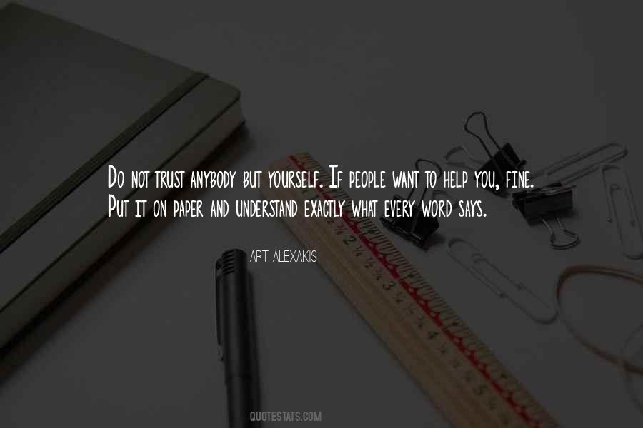 Sayings About Not Being Able To Trust Anyone #10096