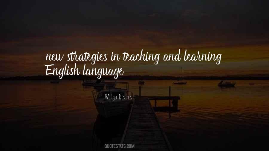 Quotes About Teaching English #1230108