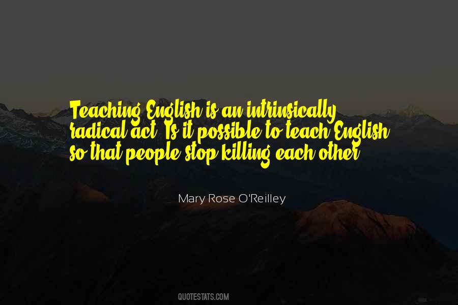 Quotes About Teaching English #1562367