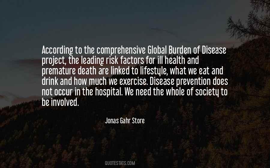 Sayings About Prevention Of Disease #1539255