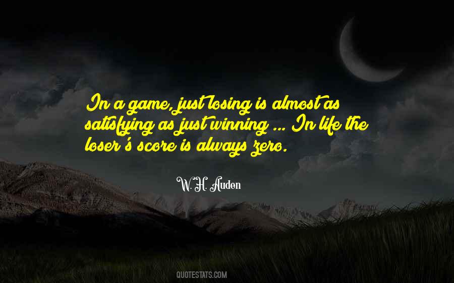Sayings About Losing Game #434051