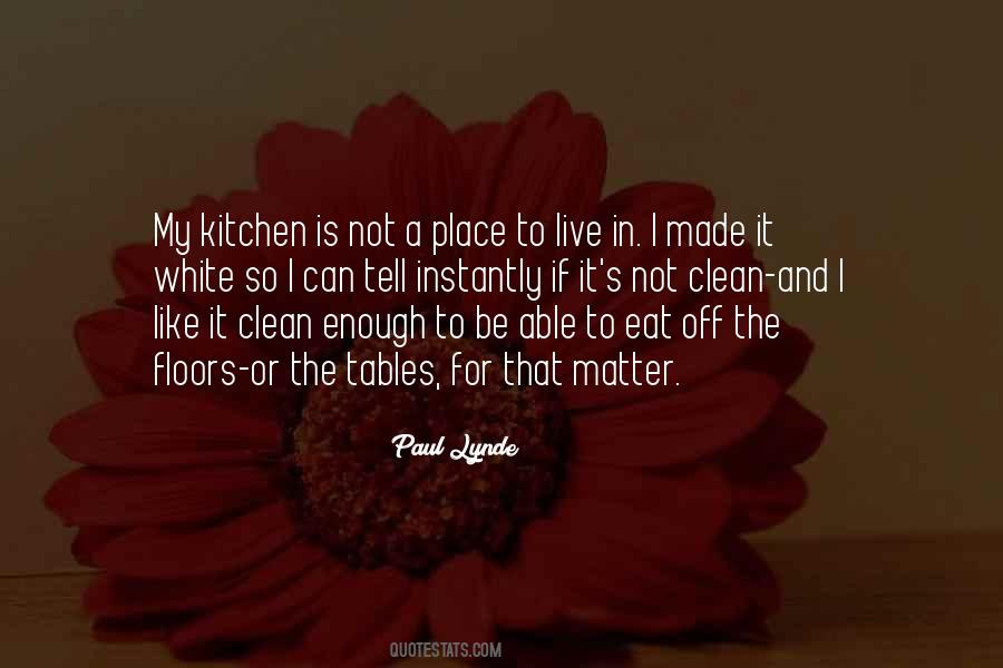 Sayings About A Clean Kitchen #1375878