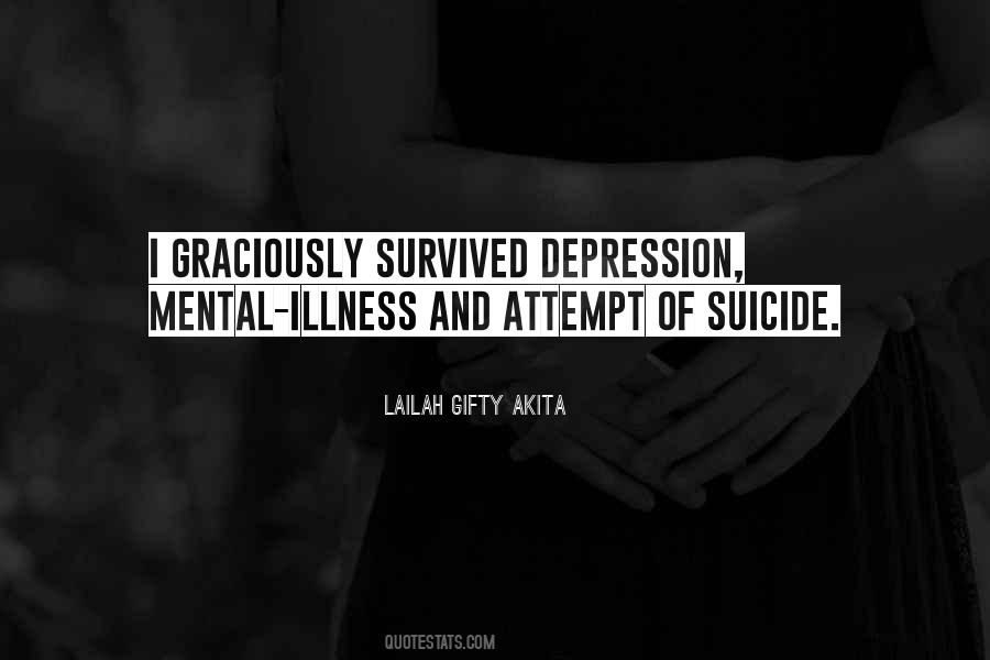 Sayings About Depression And Suicide #103740