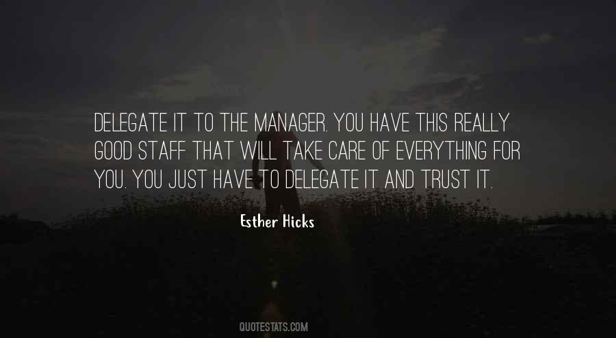 Sayings About The Manager #1274278