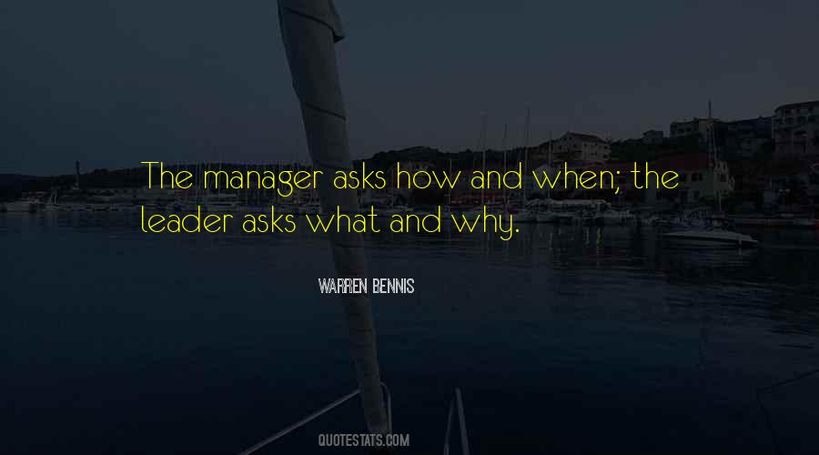 Sayings About The Manager #1633995