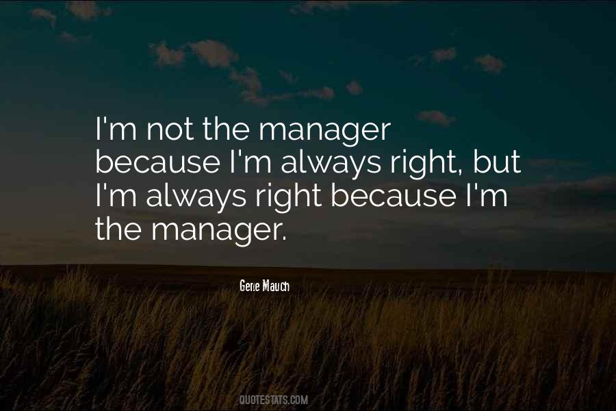 Sayings About The Manager #1751676