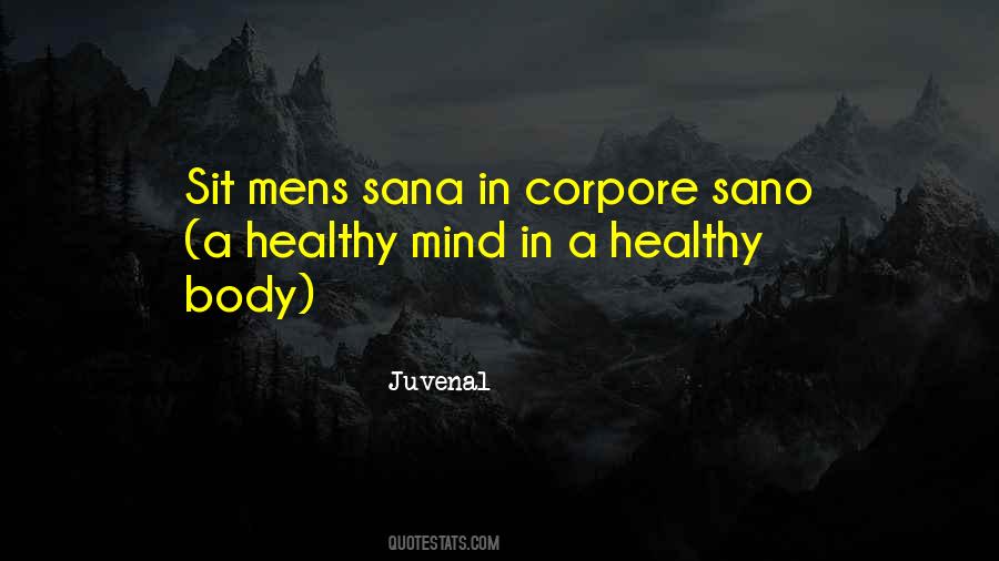 Quotes About Healthy Body Healthy Mind #15737