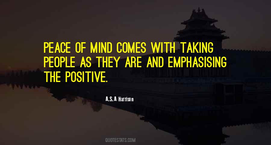 Sayings About Positive Mind #153792