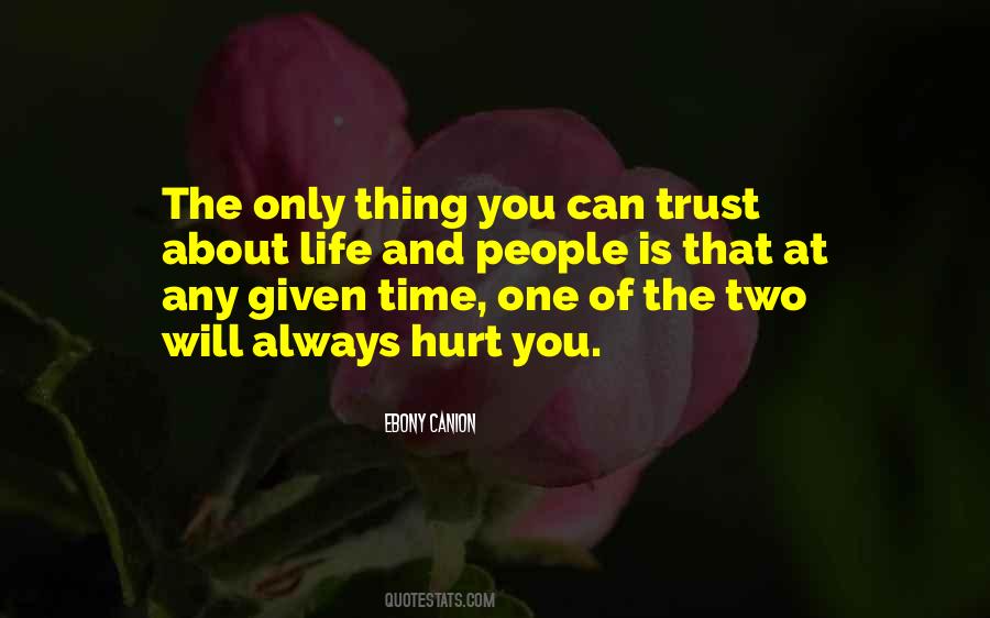 Sayings About Trust And Hurt #1312095