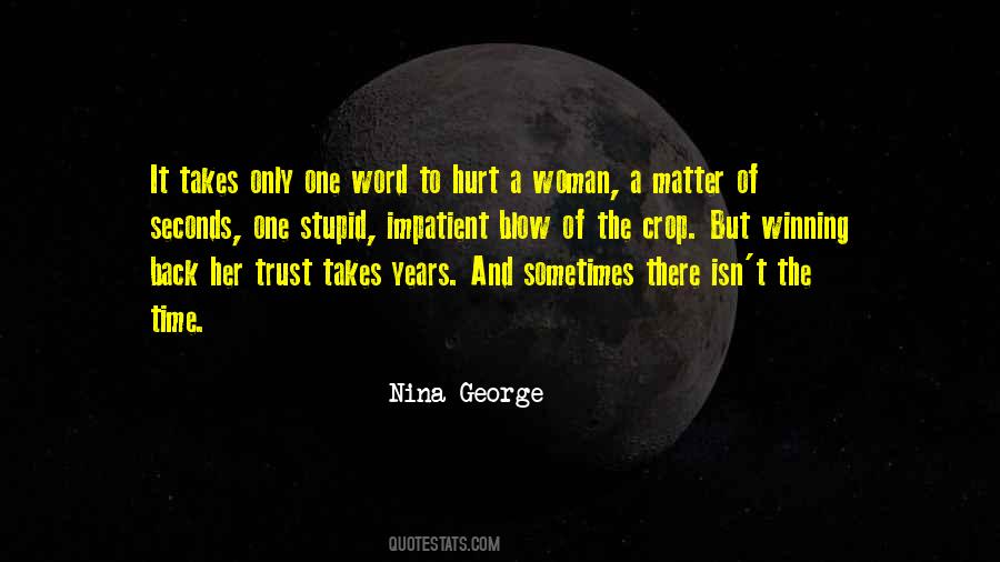 Sayings About Trust And Hurt #236879