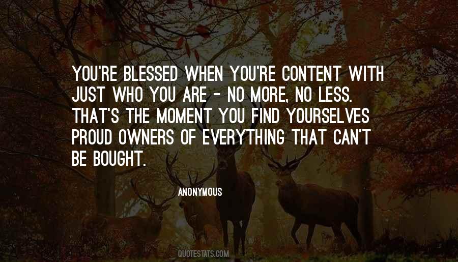You Are Blessed Sayings #225813