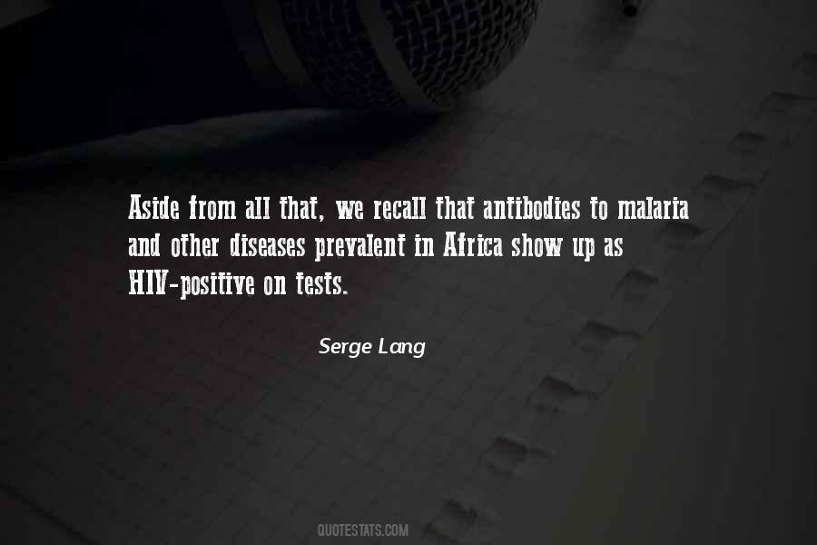 Quotes About Diseases In Africa #1717019