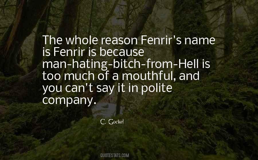 Quotes About Fenrir #554930
