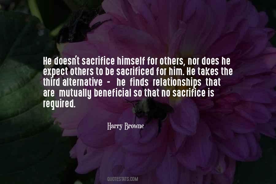 Quotes About Sacrifice For Others #801353