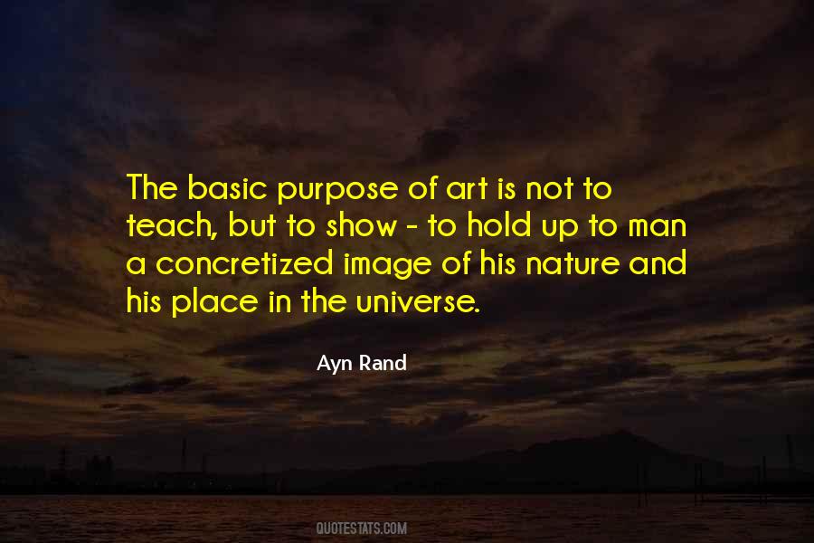 Quotes About Purpose Of Art #1684791