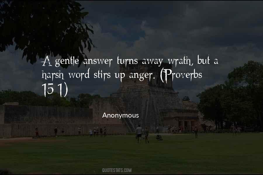 Anger Proverbs Sayings #42935