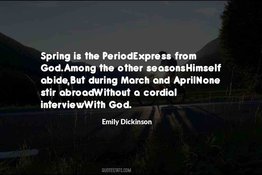 March And April Sayings #53208