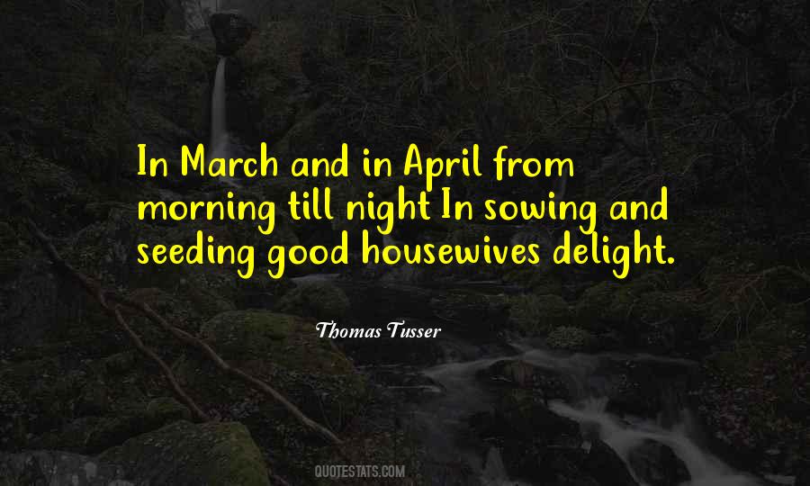 March And April Sayings #8591