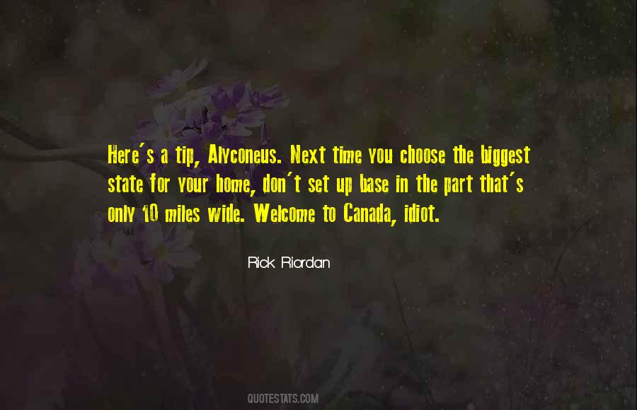 Welcome To Canada Sayings #1747004