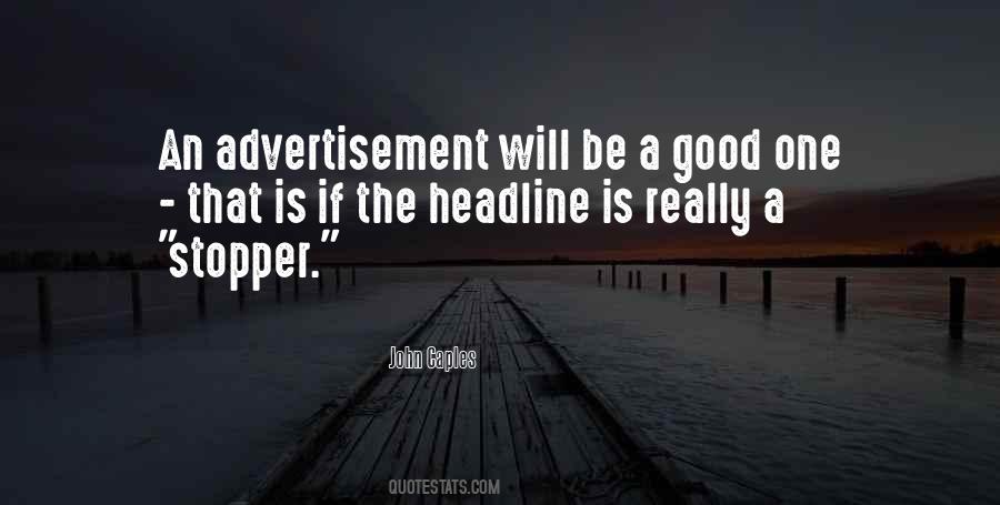 Good Advertisement Sayings #1234182