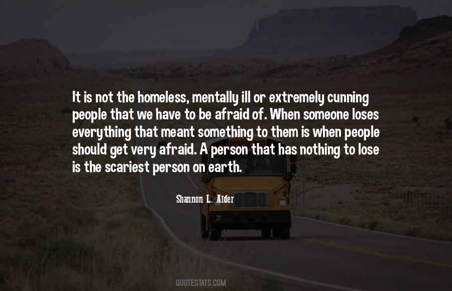 Homeless Person Sayings #20816