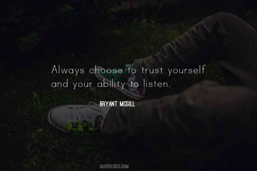 Quotes About Trusting In Yourself #73918