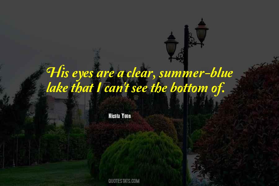 Summer Lake Sayings #1220454