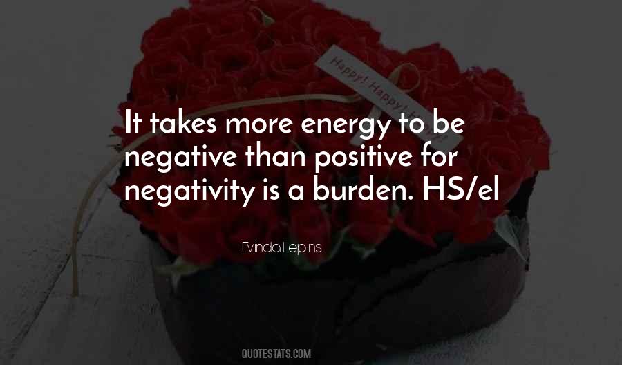 Quotes About Negative Energy #989313