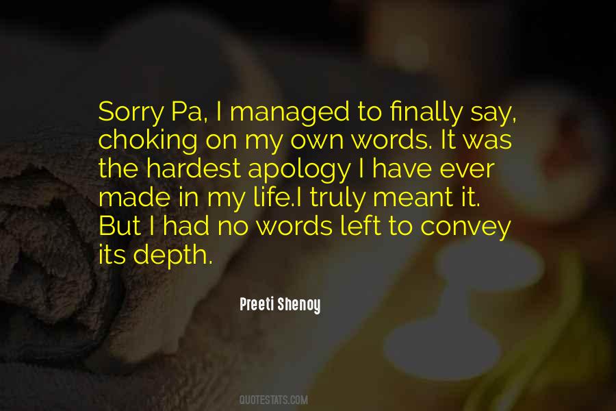 Apology Love Sayings #1136729