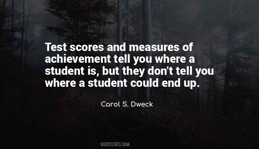 Quotes About Test Scores #1497644