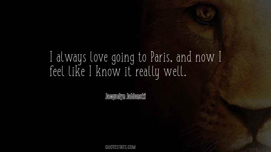 I Love Paris Sayings #1409891