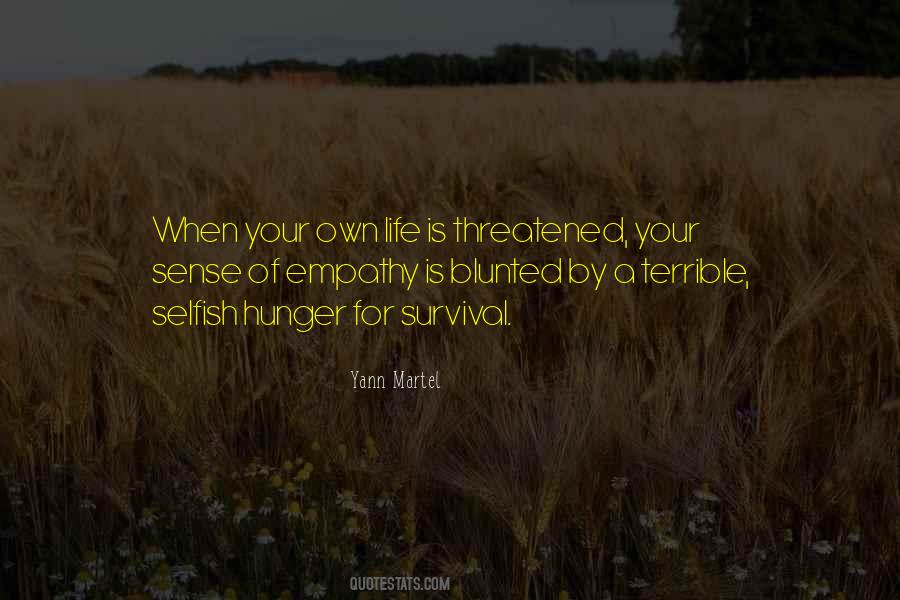Quotes About Hunger For Life #1199323