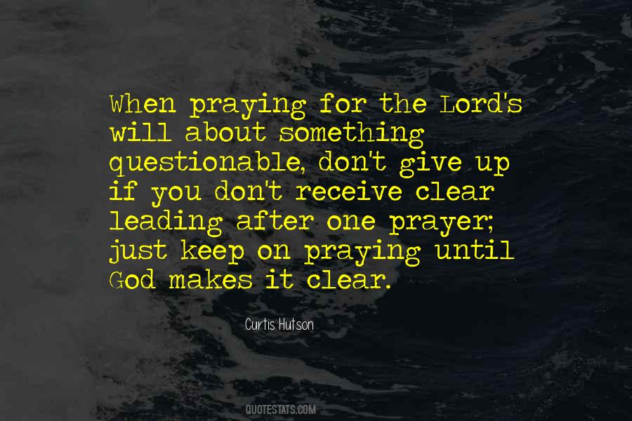 Quotes About Praying For You #1003859