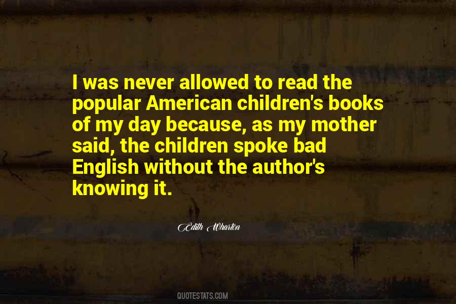 American Author Sayings #1294416