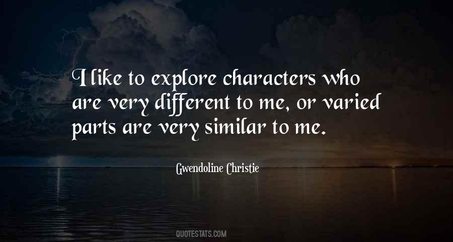 Quotes About Similar Characters #754491