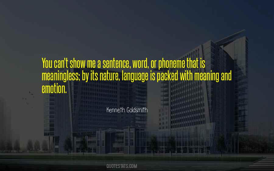 A Word Meaning Sayings #18001