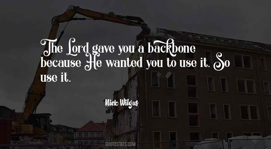 No Backbone Sayings #552110