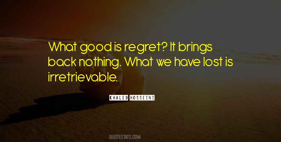 Good Regret Sayings #89907