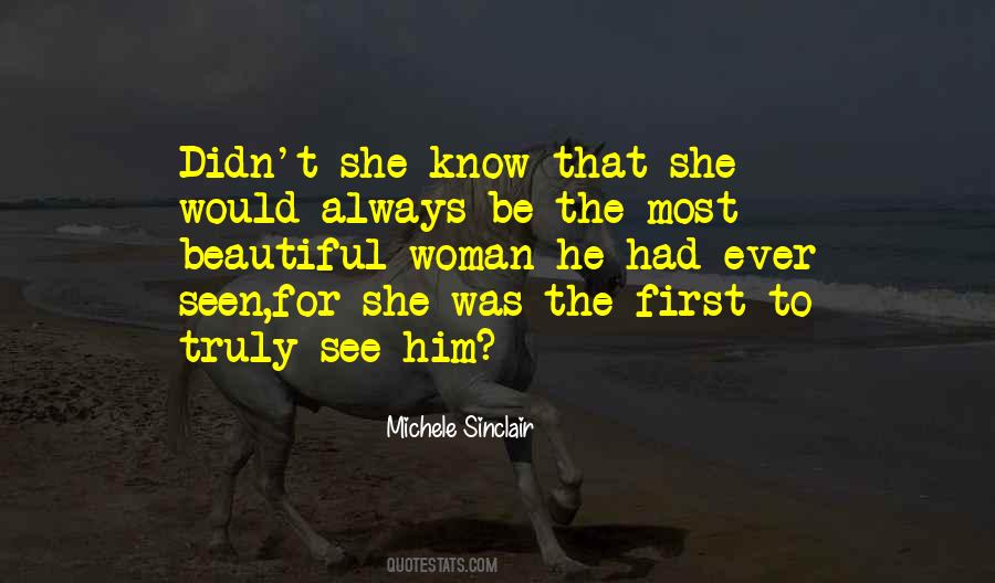 Quotes About The Most Beautiful Woman #1754399