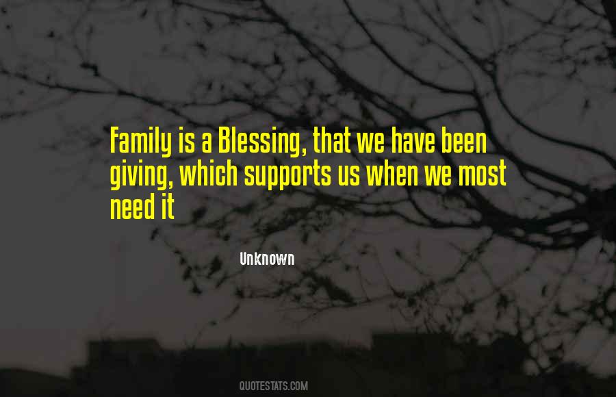 Family Blessing Sayings #1178765
