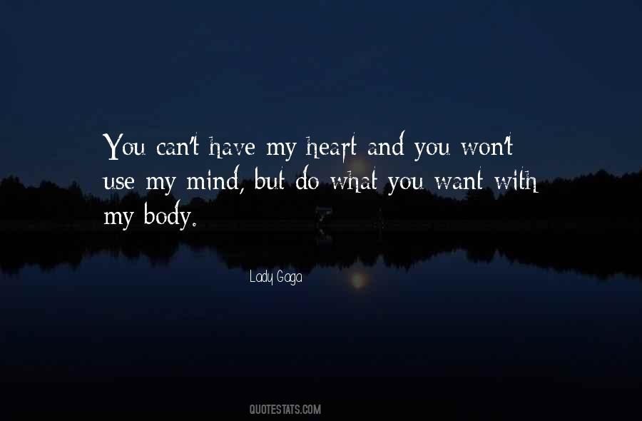 Heart And Body Sayings #273701