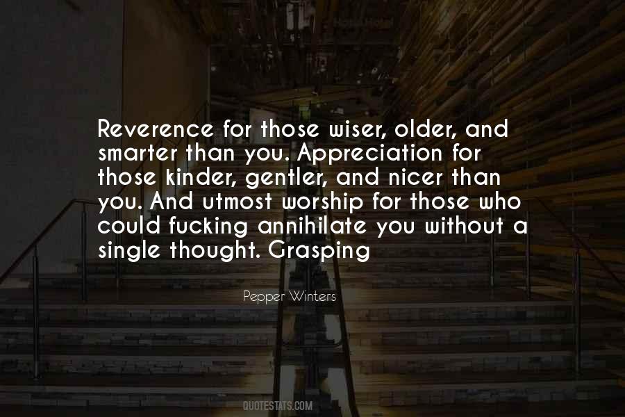 Quotes About Older And Wiser #853263