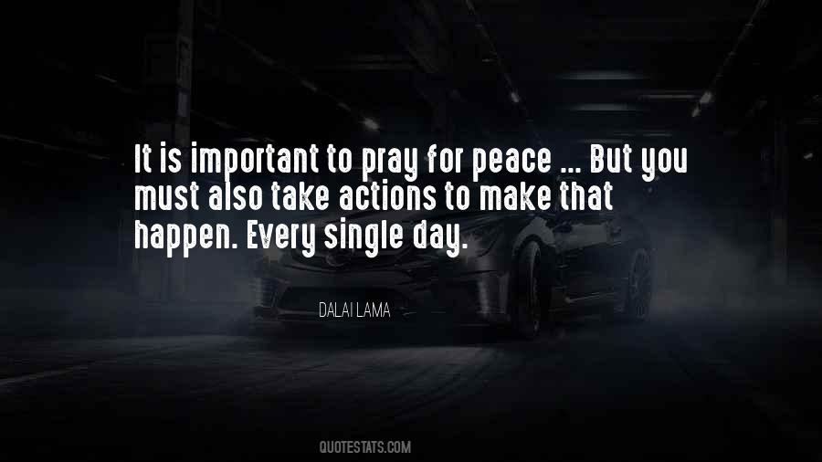 Pray For Peace Sayings #259647